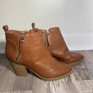 Brown Leather Boots Women’s 8